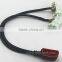 OBD2 Splitter Y Cable, right-angle J1962M to 2 J1962F, 1ft