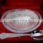 Corporate and promotional gift, wedding and return gift silver plated bowl with spoon