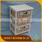 3 Drawer Wood Cabinets With Rose Drawers