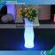 Hotel Decorative Rechargeable RGB Light Plastic Flower Pot LED