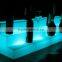 HDPE plastic color changing 3 level big Light up portable led wine rack