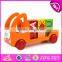 2017 New design toddlers loading blocks kids wooden toy trucks W04A336