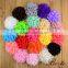 Wholesale decorative colorful handmade chiffon flower for kids hair