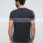 Wholesale 2016 Guangzhou High Quality Custom Short Sleeve O-Neck Dark Grey Mens 100% Cotton Casual Blank T-Shirt