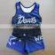 Professional Cheerleading Sports Bra, Anti-slip Silicon Gripper on Bottom