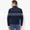 fashion denim import jacket with zipper and pocket wholesale dark blue