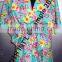 Viscose Printed V Neck Gown