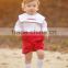 Wholesale children's boutique clothing cute baby embroidery long sleeve suit baby christmas jumpers