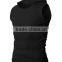 OEM new design cotton plain mens gilet with hood