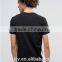 summer new style men t-shirts Stitching T-shirt hot sale white and black stitch made in China