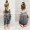 S17537A Fashion Kids Baby Girls Strap Cotton Romper Jumpsuit Harem Trousers Summer Clothes