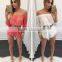 SEXY BACKLESS FLORAL JUMPSUITS FOR LADIES SHORTS