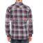 Navy Long Sleeve check Buttoned Super skinny cheap men office cotton Shirt
