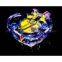 crystal music box/ crystal heart music box