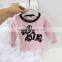 B22144A 2017 Fall Korea Infant baby pullovers shirt Cute cartoon long sleeved cotton blouse