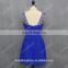 RP0139 Round neckline beaded gathered royal blue sexy factory lady fashion real pictures of cocktail dresses