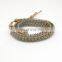 Handmade bracelet Opalesque Beaded Wrap Bracelet
