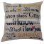 Wholesale cheap home sofa digital printing cushion cover fashion handmade linen cotton knitted cushion cover