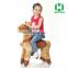 HI indoor playground funny wooden rocking plush ride on horse toys for sale
