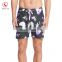 2017 mens floral swimwear quick dry swim trunks with back pockets