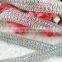 Hot selling rhinestone trimming banging with metal chain decoration for sandals/caps/garments/shoes