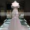 2017 Latest Mermaid Pearls Beading Wedding Dress Fish Style Evening Dress Tiamero 1A776