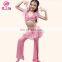ET-130 Hot sale high milk silk sexy children kids practice belly dance costume including top and pant