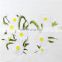 A Pair of White Yellow center Iron On Embroidered Applique Patch/Flowers for Garments