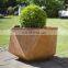 Desktop corten steel planter polygon boxes