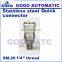 GOGO ATC Pneumatic Air Compressor sus 1/4 inch female Coupler Plug Socket Connector SM-20 quick fitting ss304 stainless steel