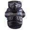 Warm Pet dog Cat coat puppy black red hooded cotton clothes apparel