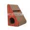 Pet toy multiple combination corrugated paper triangle scratching board toy for cat with bells