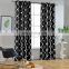 Printed Blackout Grommet Top Curtains Black red blue for bed room ready made polyester curtain
