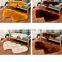 Wholesale white color round faux plush fur rug