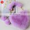 Faux Fur Purses and Handbags Women Autumn Winter Plush Heart Clutch Handbag Totes Girls Shoulder Hand Bags