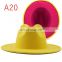 Hot Sell Women Wide Brim Wool Felt Jazz Fedora Hats British Black Panama Hat Trilby Party Church Top Formal hats 56-60 CM