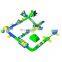 40m x 40m Giant Commercial Inflatable Floating Aqua Water Park