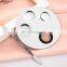 Round Stainless Steel Makeup Nail Art Polish Foundation Eyeshadow Mixing Palette with Spatula