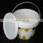 Food grade logo printing yogurt container 1l plastic tubs