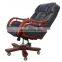 Cheap Leisure Office Chair Luxury Leather Height adjust Boss Office Chair with Massage Chair