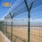 Y type airport security fence with v mesh on top