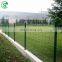 8ft high Pvc Sale home garden V folds welded mesh fence 3D bending fence