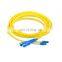 3meters SC UPC LC UPC Duplex Single mode G652D Fiber Optical cordon de raccordement en fibre SC LC Duplex Fiber Patch cord