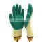 Cheap Heavy Industry Hand Knitted Cotton Crinkle Latex Coated Anti Slip Hand Glove