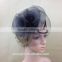 New Design Navy Fascinator Hat With Feather