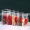 Food Grade Laminated Plastic Transparent Flat Bottom Zip Lock Food Packaging Bag with handle