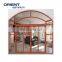 Factory directly Aluminum folding doors with wooden grain color