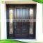 China prehung wooden exterior door mahogany front door with glass outside door