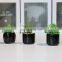 cheap ceramic artificial natural succulent plants bonsai with pot set for home decor