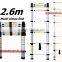 2.6M Aluminium Single Telescopic Ladder